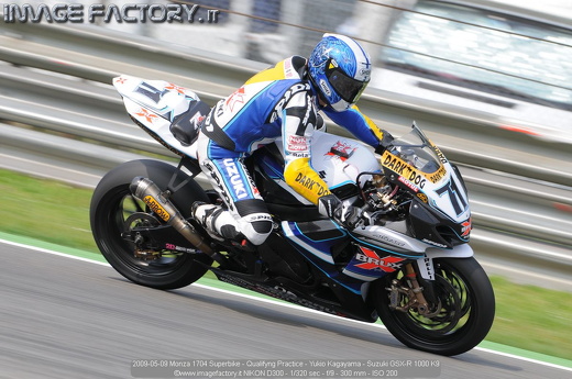 2009-05-09 Monza 1704 Superbike - Qualifyng Practice - Yukio Kagayama - Suzuki GSX-R 1000 K9